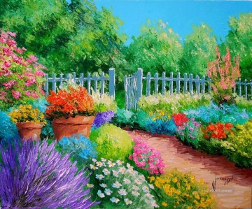 yxf055bE BT garden Oil Paintings
